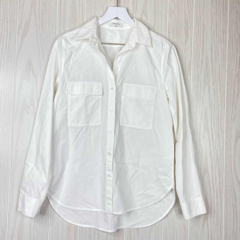 Babaton White Button Down Shirt